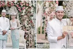 10 Momen pernikahan Gariz Luis, polisi ganteng yang pernah viral