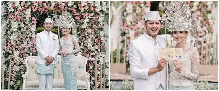 10 Momen pernikahan Gariz Luis, polisi ganteng yang pernah viral