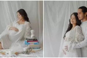 Hamil anak pertama, ini 10 gaya pemotretan maternity Ana Riana TOP