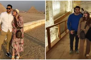 7 Momen liburan Tania Nadira dan Abdulla Alwi ke Mesir saat pandemi