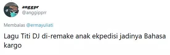 Pelesetan lagu Bahasa Kalbu © 2020 Twitter