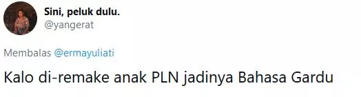 Pelesetan lagu Bahasa Kalbu © 2020 Twitter