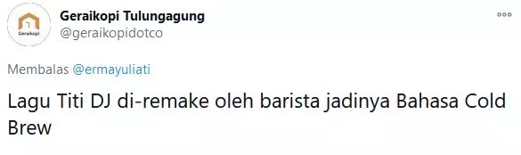 Pelesetan lagu Bahasa Kalbu © 2020 Twitter