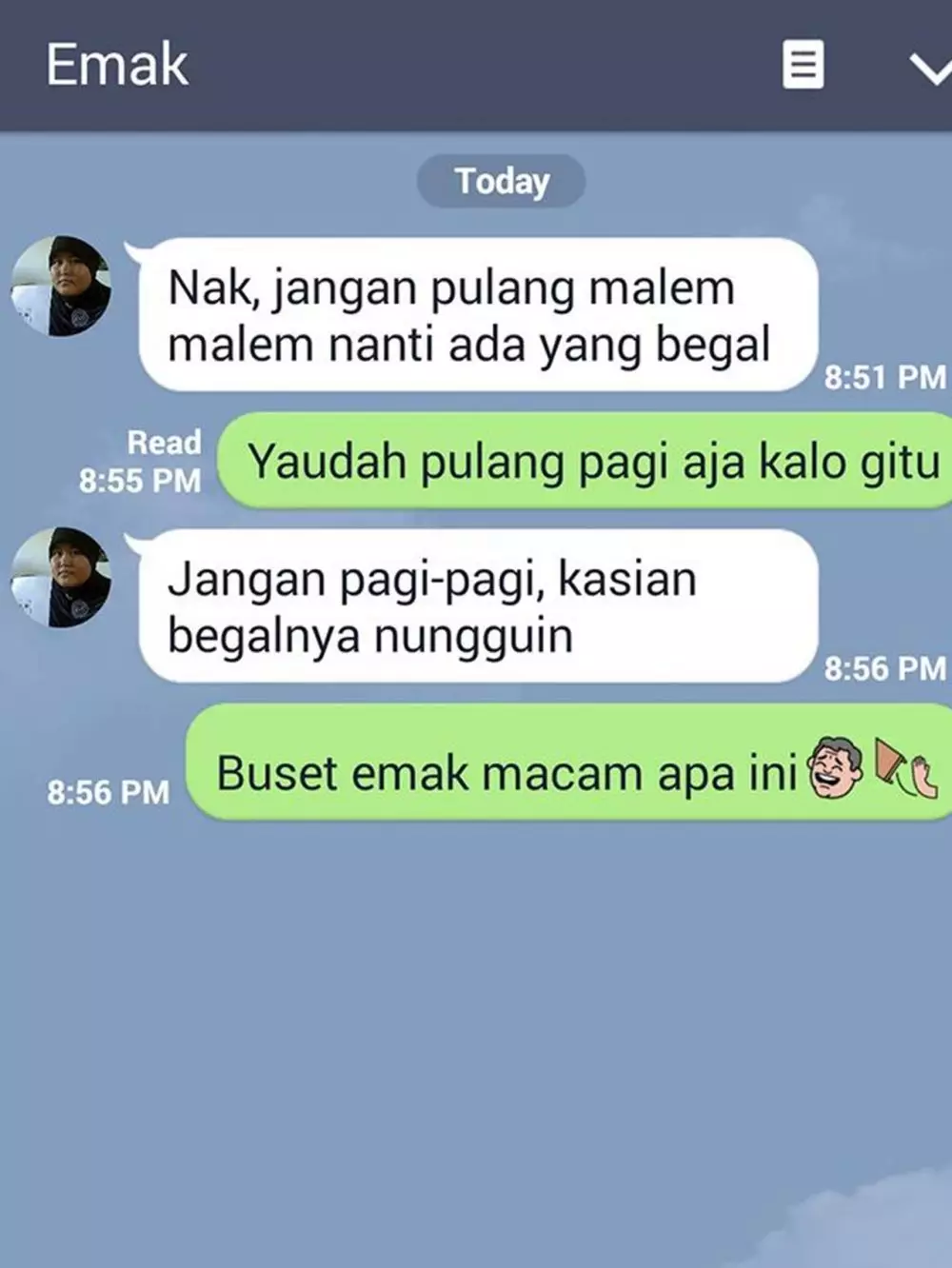 chat perhatian orang tua lucu © Berbagai Sumber chat perhatian orang tua lucu © Berbagai Sumber