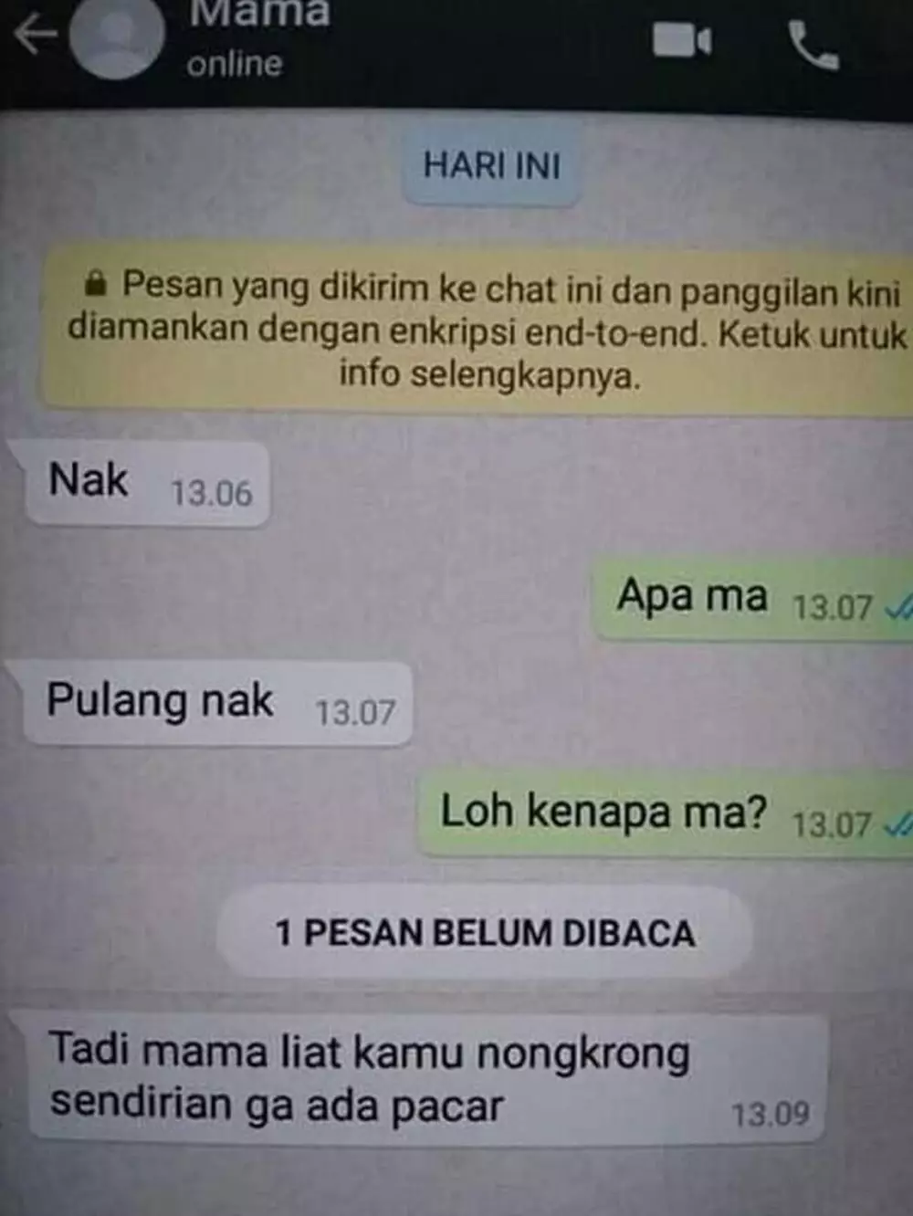chat perhatian orang tua lucu © Berbagai Sumber chat perhatian orang tua lucu © Berbagai Sumber