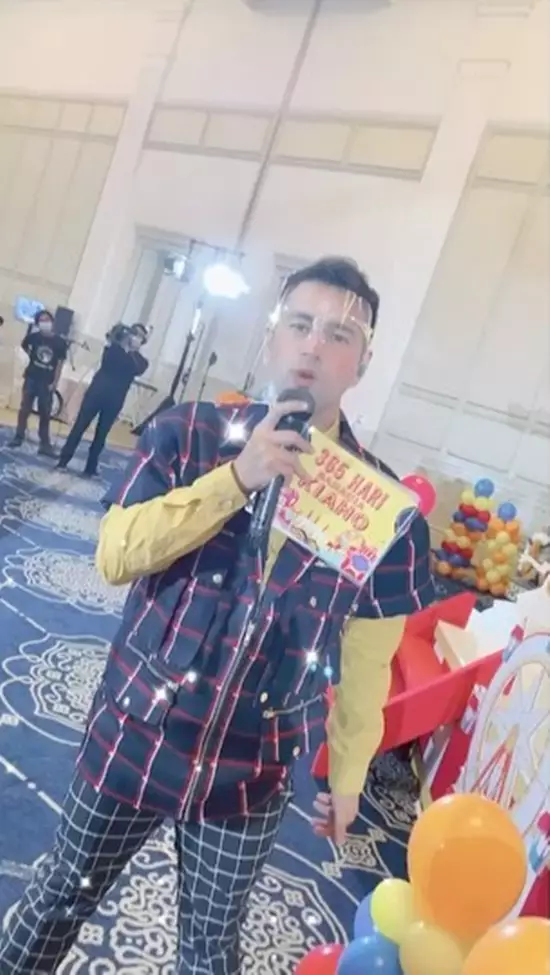 gaya seleb di ultah Kiano © 2020 brilio.net