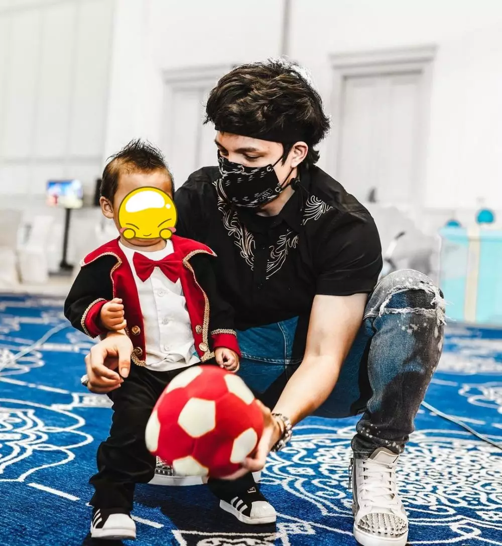 gaya seleb di ultah Kiano © 2020 brilio.net