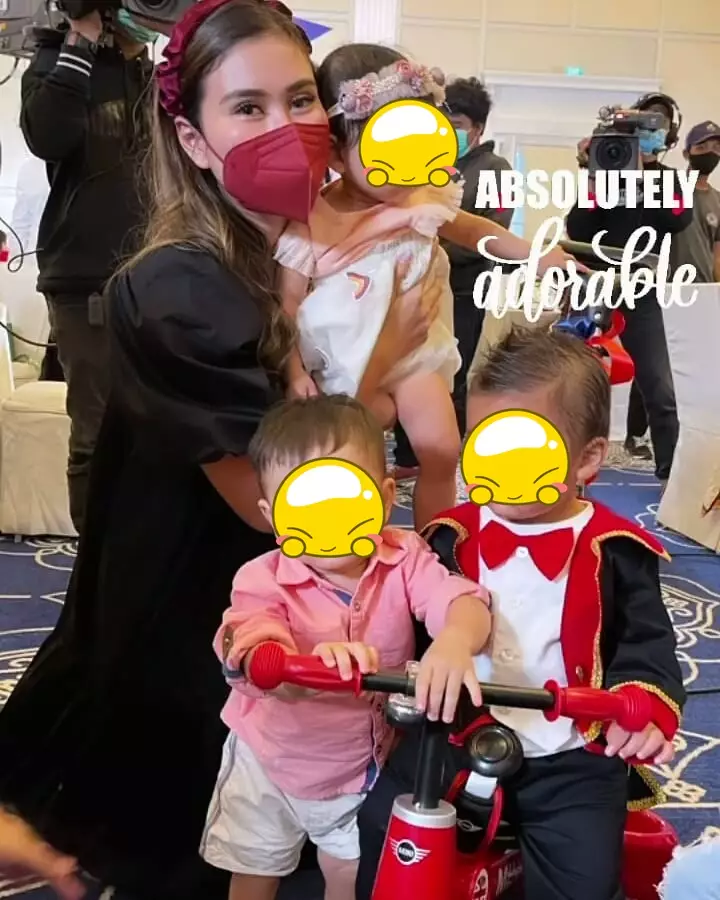 gaya seleb di ultah Kiano © 2020 brilio.net