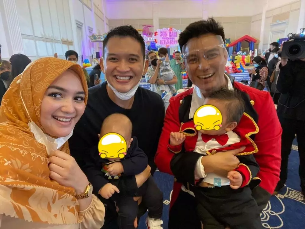 gaya seleb di ultah Kiano © 2020 brilio.net