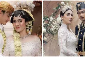 10 Gaya prewedding Felicya & Hito dalam balutan baju adat