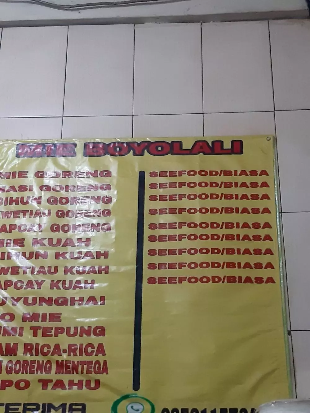Tulisan menu makanan berbagai sumber