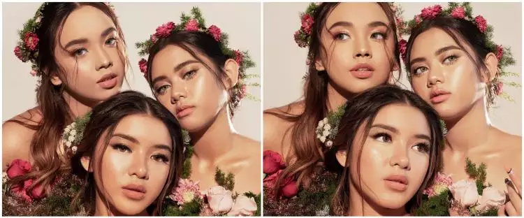 9 Pemotretan tiga finalis Indonesian Idol 2020 bertema bunga, memukau