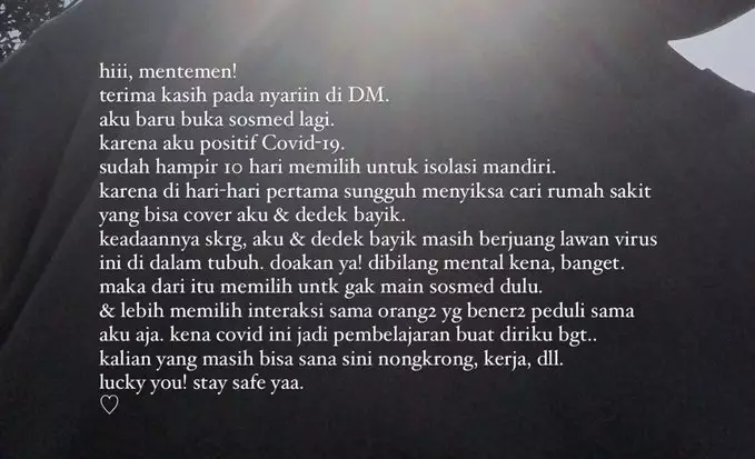 Cerita istri Fiersa Besari covid © 2020 brilio.net