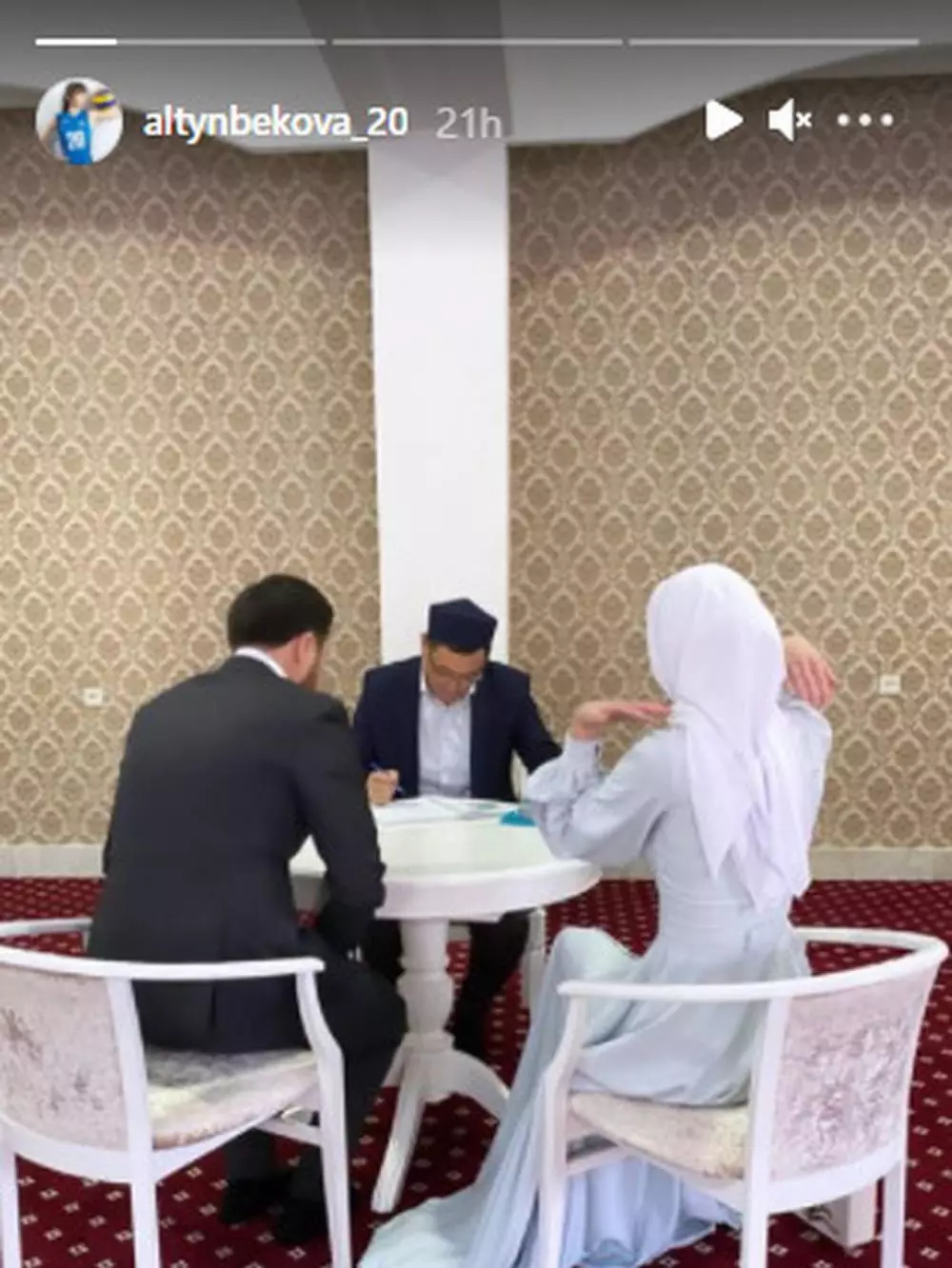 momen pernikahan sabina © Instagram