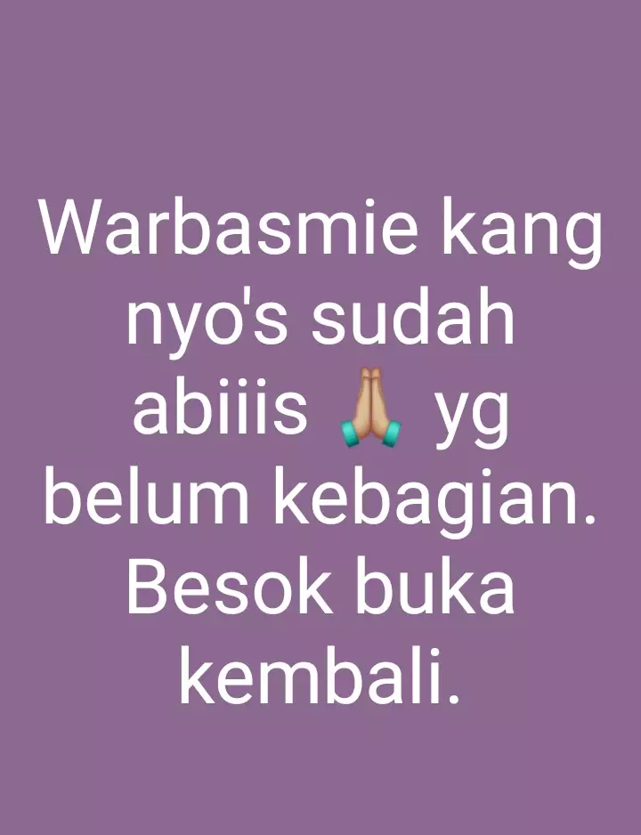 Pengumuman di WA Story pedagang berbagai sumber