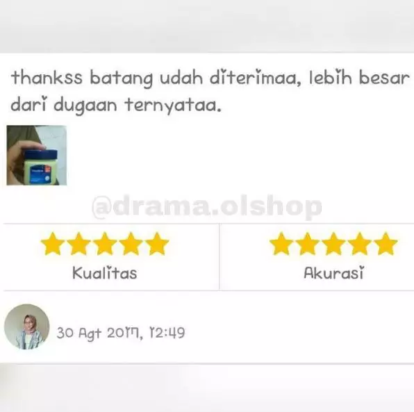 testimoni typo pembeli olshop Berbagai sumber