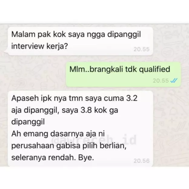 Chat lucu pamer nilai berbagai sumber