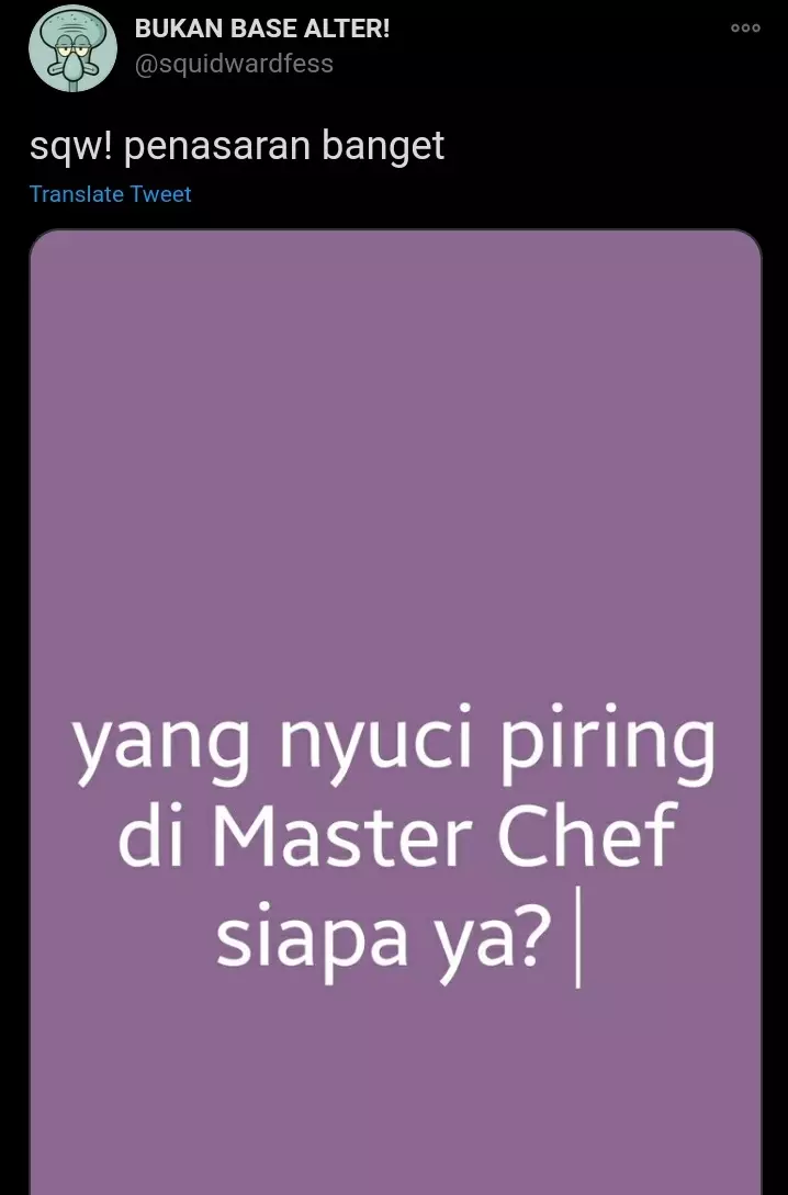 Pertanyaan MasterChef berbagai sumber