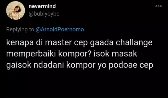 Pertanyaan MasterChef berbagai sumber