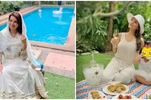 10 Potret rumah Farah Quinn, halaman belakangnya Instagramable banget