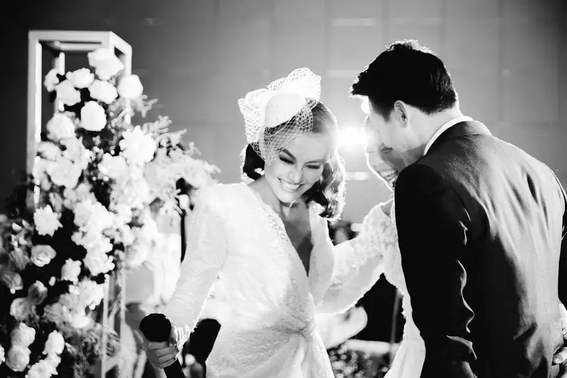 Agnez Mo hadiri nikahan Greysia Polii Instagram