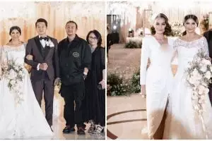 8 Potret Agnez Mo hadiri nikahan Greysia Polii, gayanya disorot