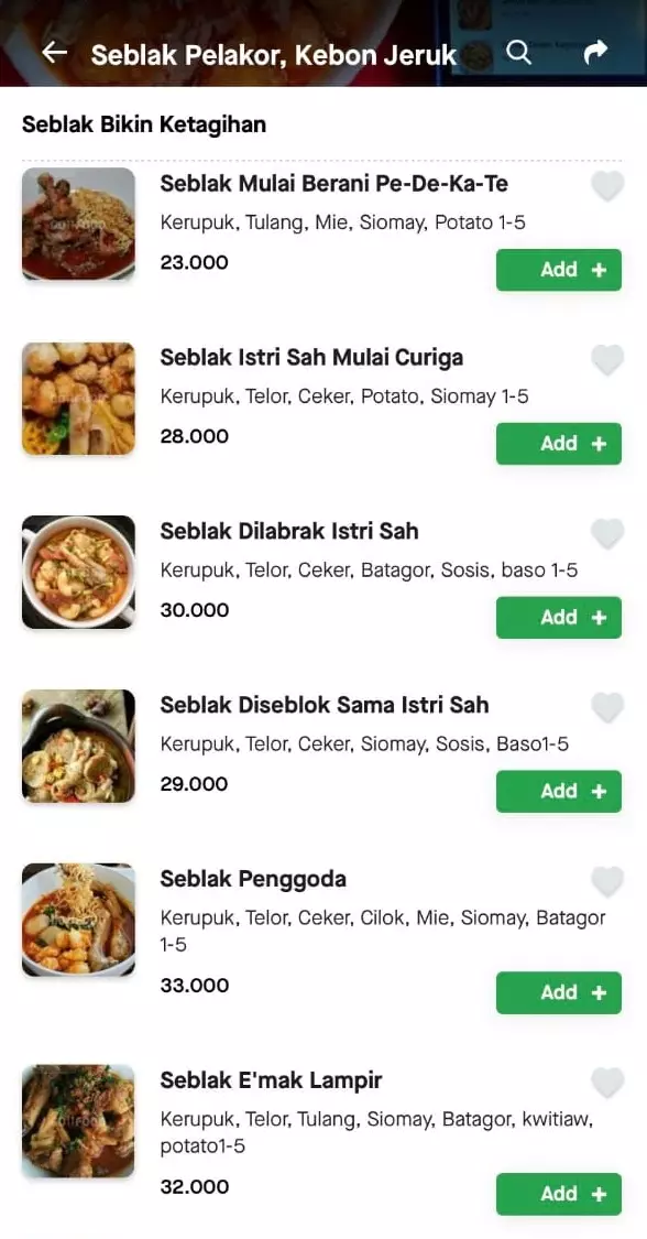 Nama dan deskripsi menu makanan berbagai sumber