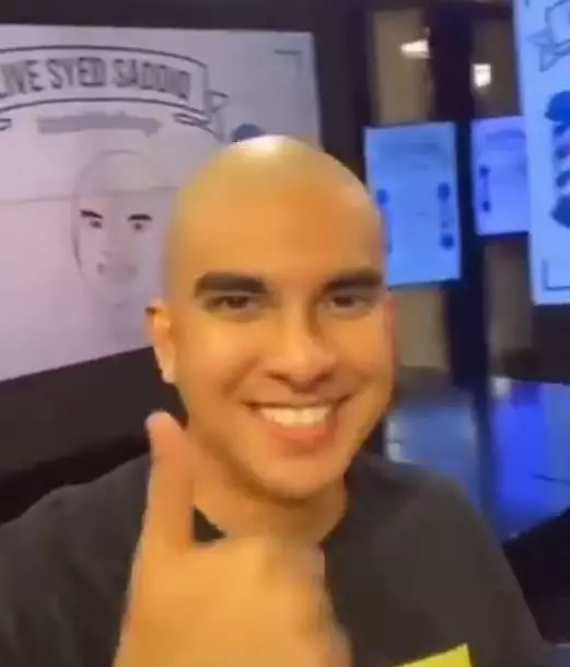 potret Syed Saddiq botak © Instagram