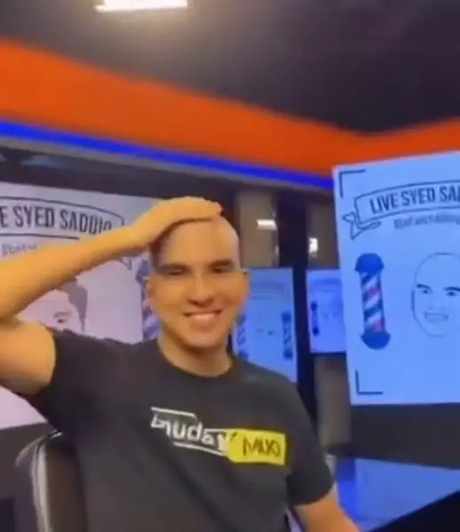 potret Syed Saddiq botak © Instagram