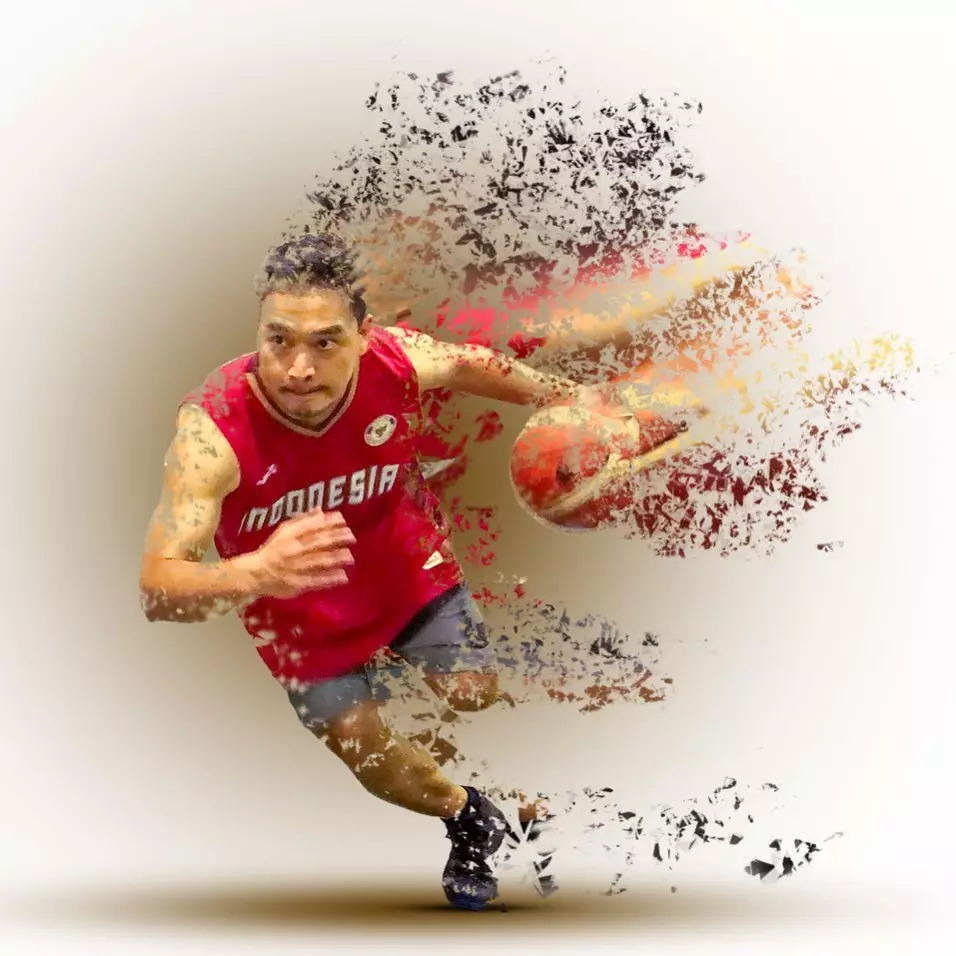 Potret Michael Yukinobu Defretes saat main basket Instagram Potret Michael Yukinobu Defretes saat main basket Instagram