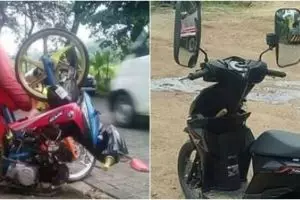 10 Sepeda motor modifikasi ini desainnya bikin heran campur geli