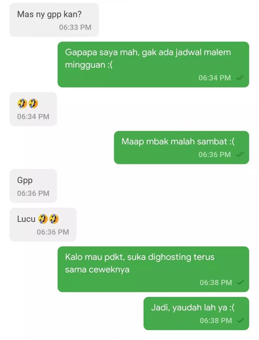 Chat bercanda ojek online © Twitter Chat bercanda ojek online © Twitter