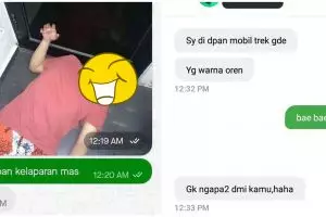 10 Chat penuh canda ojek online & customer, bikin nyengir di jalan