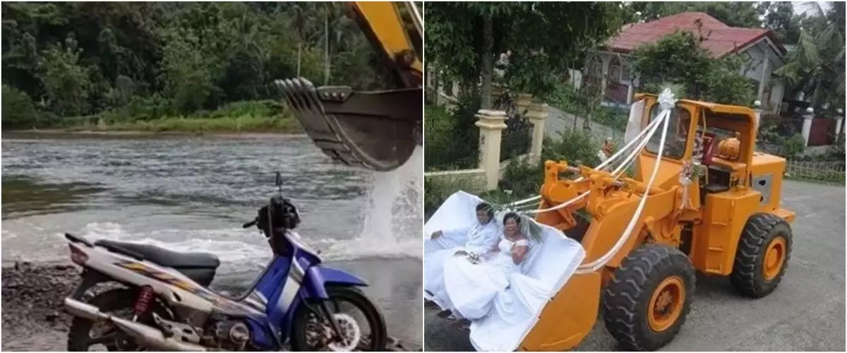 13 Tingkah nyeleneh ketika gunakan kendaraan proyek, bikin gagal paham