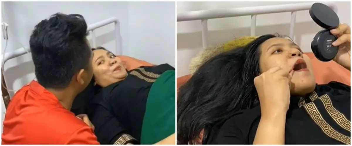 Viral momen wanita melahirkan sambil makeup, santai abis