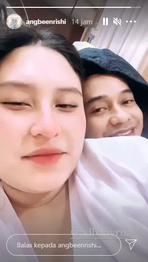 Momen Angbeen Rishi melahirkan © Instagram Momen Angbeen Rishi melahirkan © Instagram