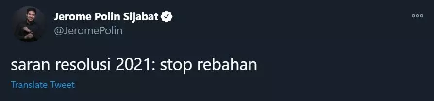 cuitan resolusi 2021 Twitter