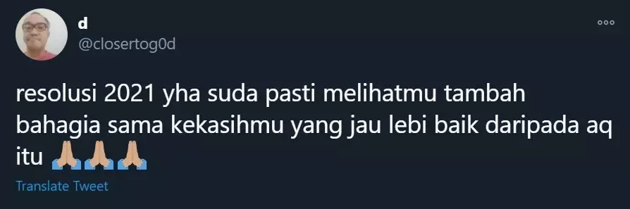 cuitan resolusi 2021 Twitter