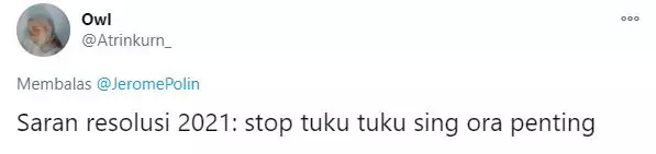 cuitan resolusi 2021 Twitter