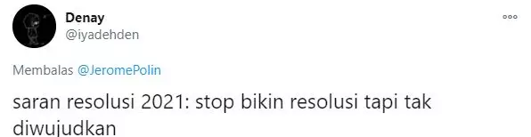 cuitan resolusi 2021 Twitter