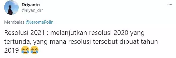 cuitan resolusi 2021 Twitter