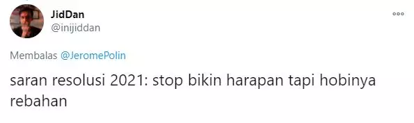 cuitan resolusi 2021 Twitter