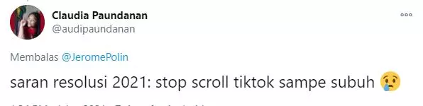 cuitan resolusi 2021 Twitter