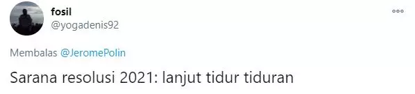 cuitan resolusi 2021 nyeleneh Twitter