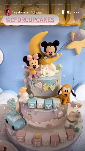 Momen Syahnaz ultah si kembar © Instagram