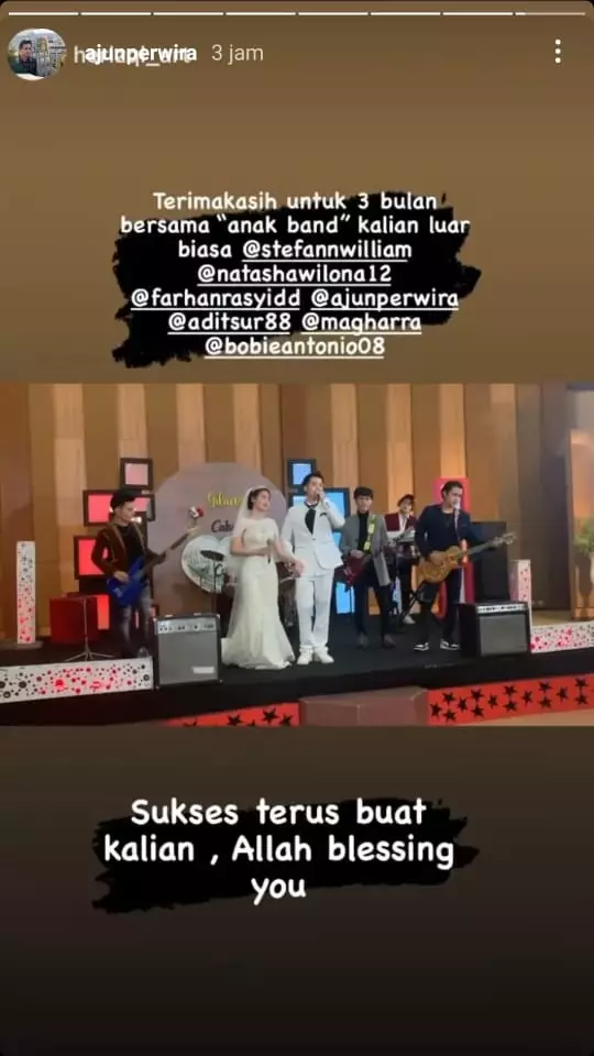 Gilang dan Cahaya Anak Band © Instagram