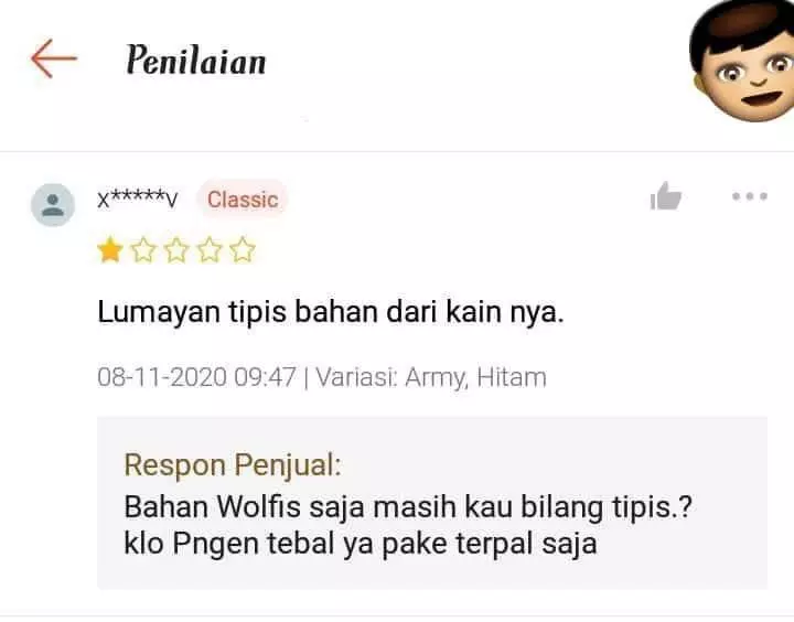 Balasan testimoni ngegas © Twitter