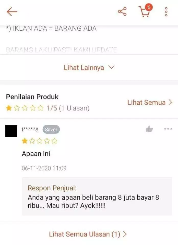 Balasan testimoni ngegas © Twitter