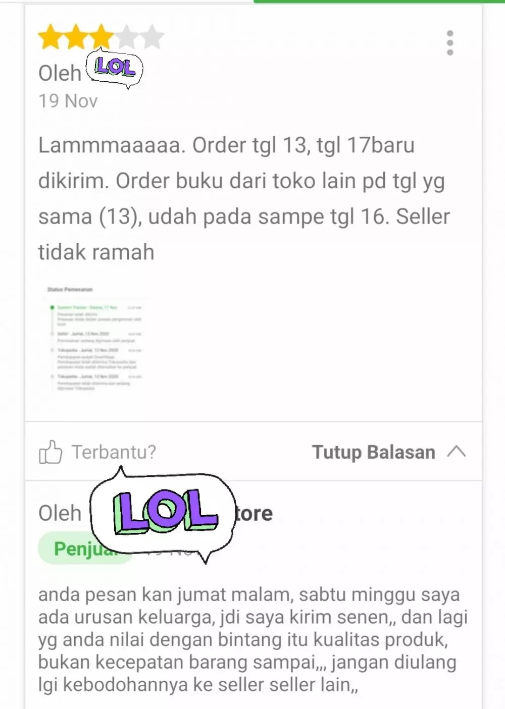 Balasan testimoni ngegas © Twitter