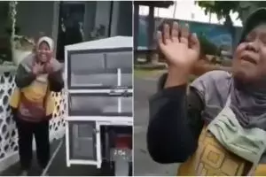 Viral video ibu penjual menu sarapan pagi, cara jualannya unik banget